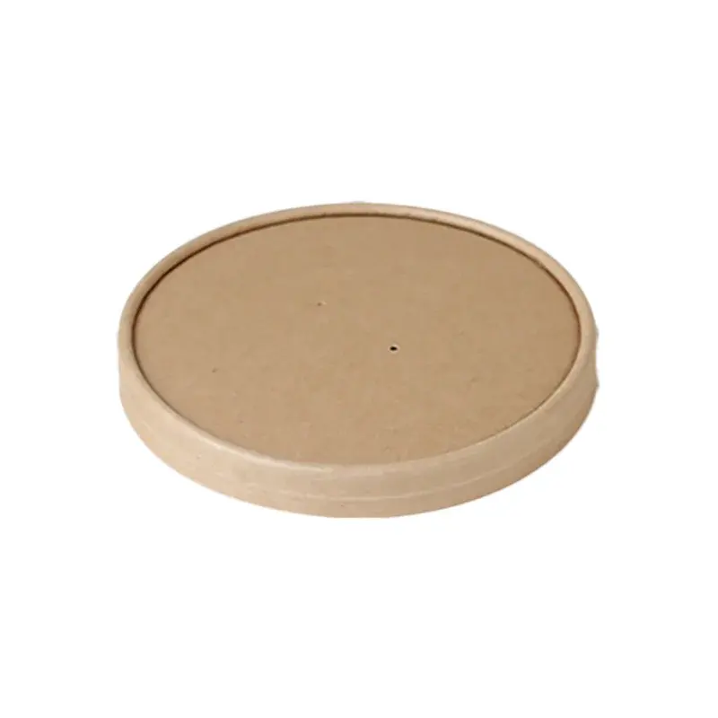 Paper Lid 115mm · Round Kraft Soup Cups (lids) · product image