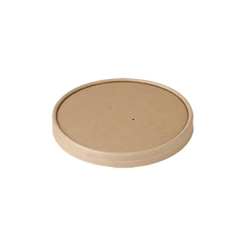 Paper Lid 96mm · Round Kraft Soup Cups (lids) · product image