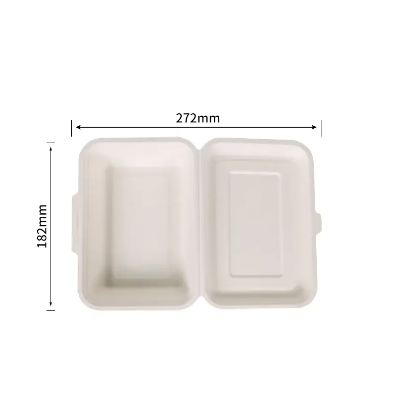 600ml Clamshell · Sugarcane Clamshells · product image